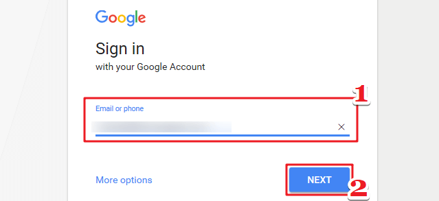 تسجيل الدخول إلى حساب جوجل