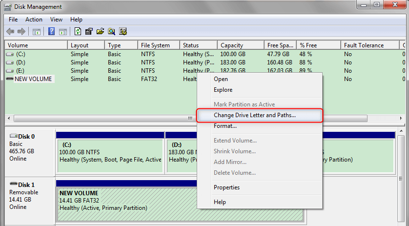 change disk lable