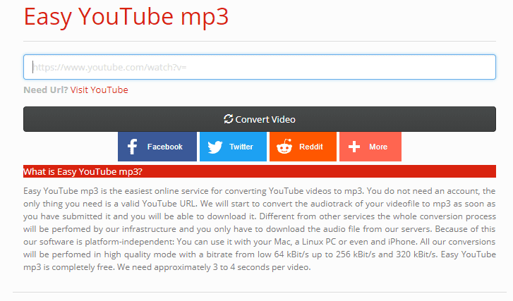 تحويل اليوتيوب الى صوت mp3 باستخدام Easy YouTube mp3