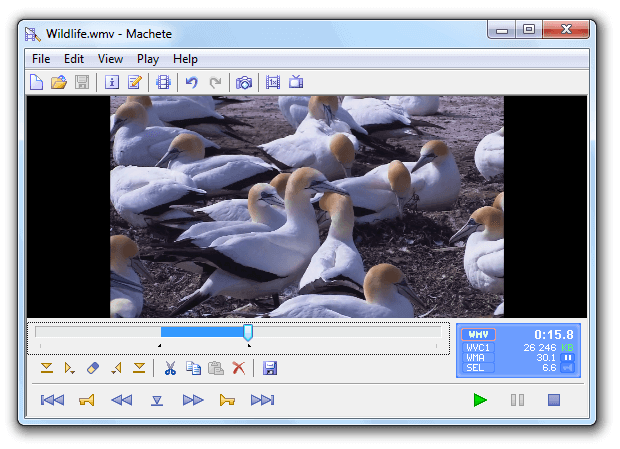 برنامج تقليم الفيديو Machete video editor lite